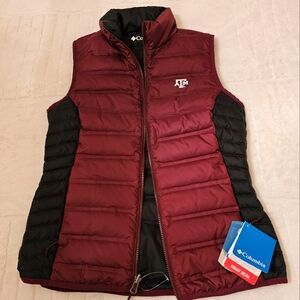 NWT Texas A&M Columbia reversible vest